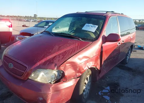 2005 Kia Sedona Ex/Lx z USA, uszkodzony, nr VIN KNDUP131756640377